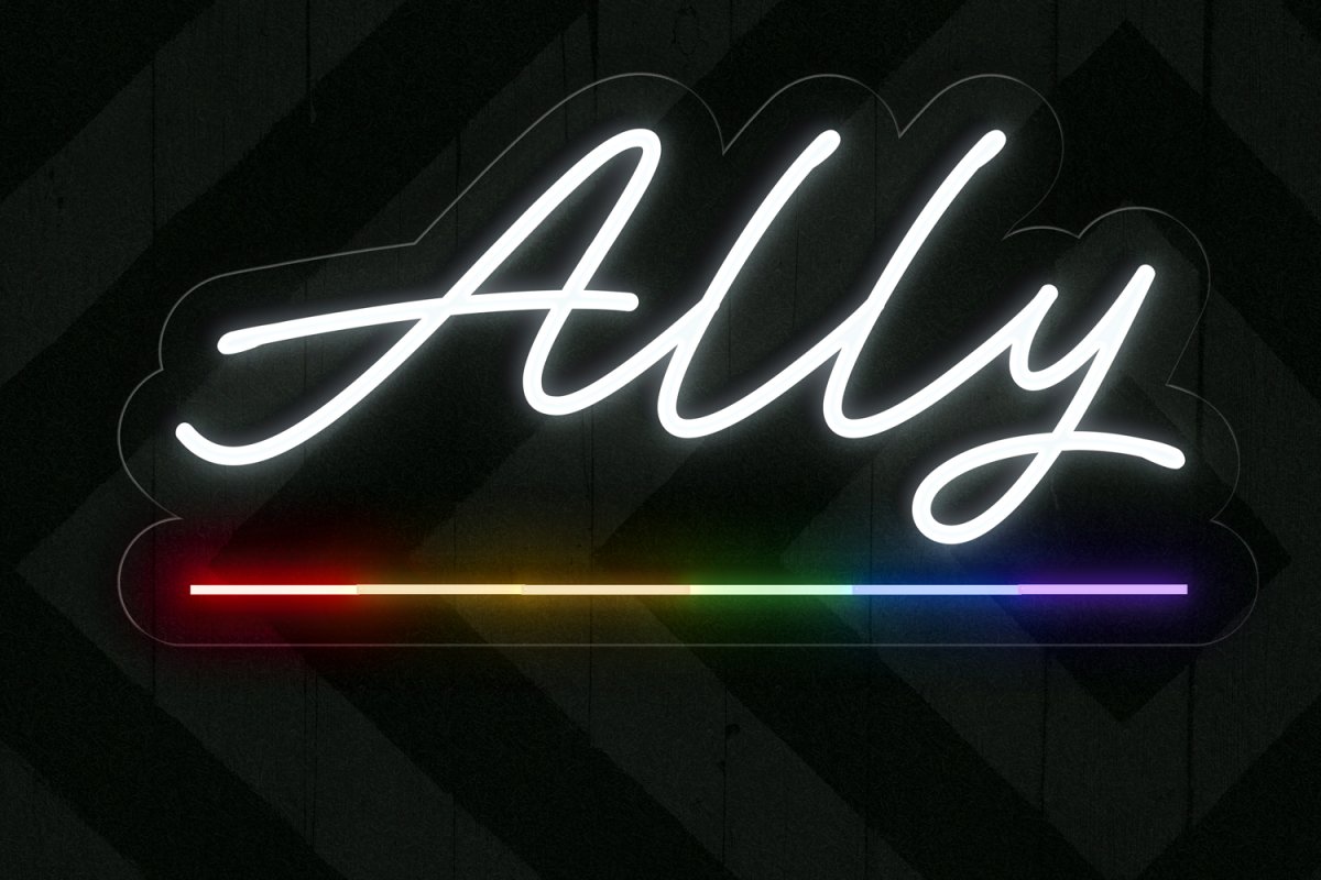 Ally Neon Sign - PrideBooth