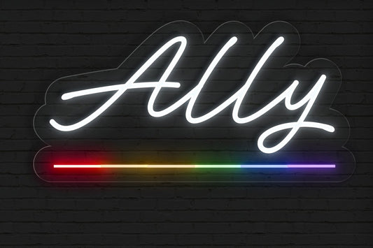Ally Neon Sign - PrideBooth