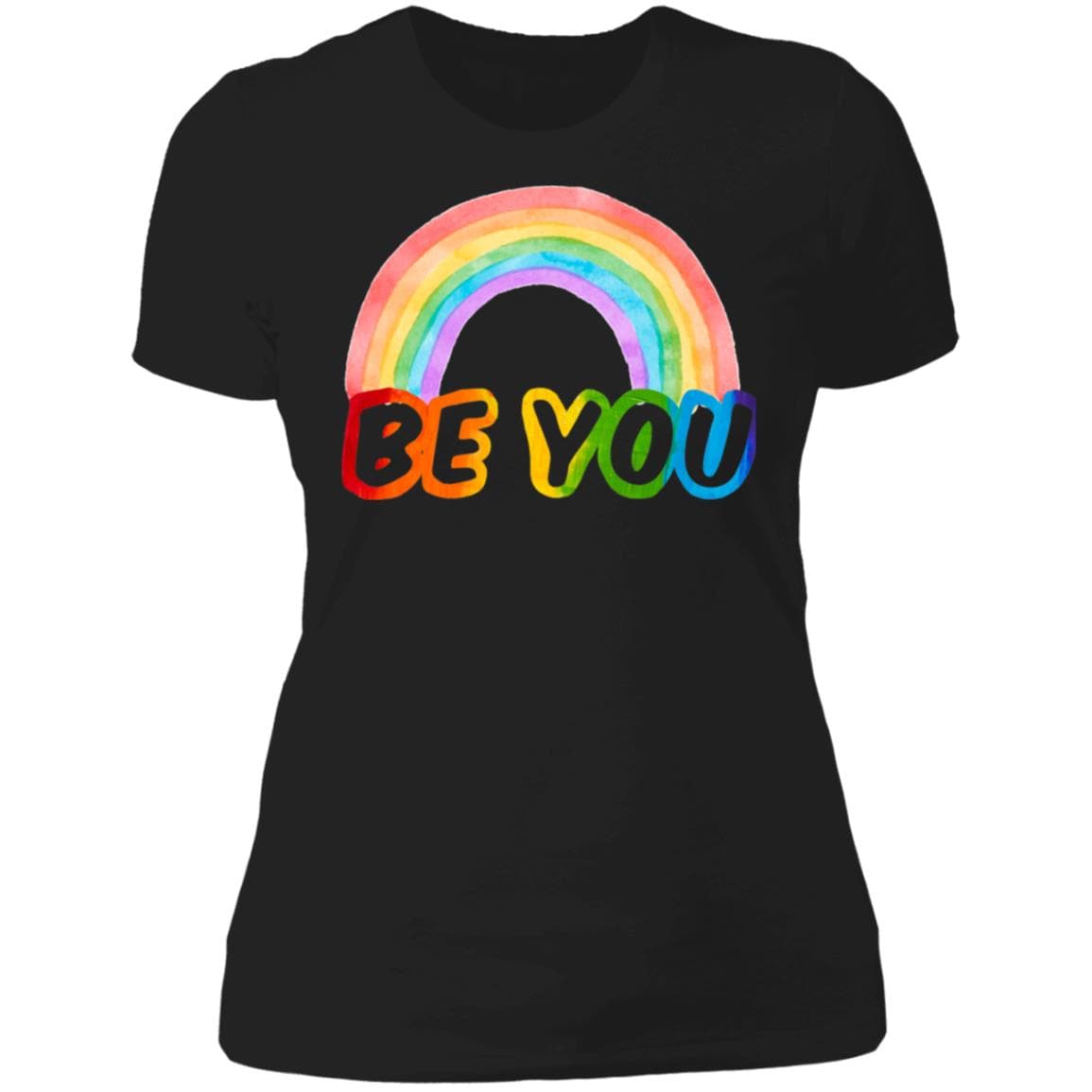 Be You Vibrant Rainbow Pride T shirt & Hoodie - PrideBooth