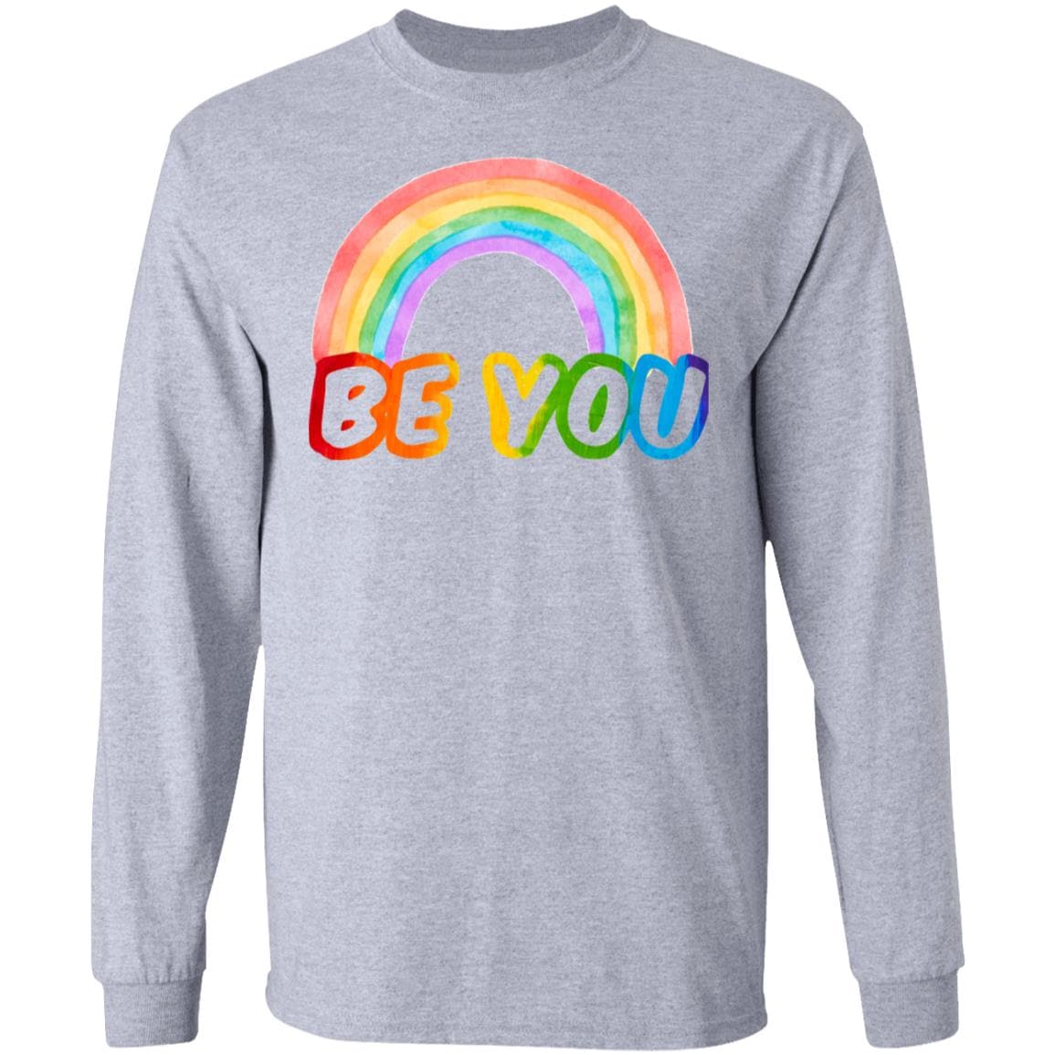 Be You Vibrant Rainbow Pride T shirt & Hoodie - PrideBooth
