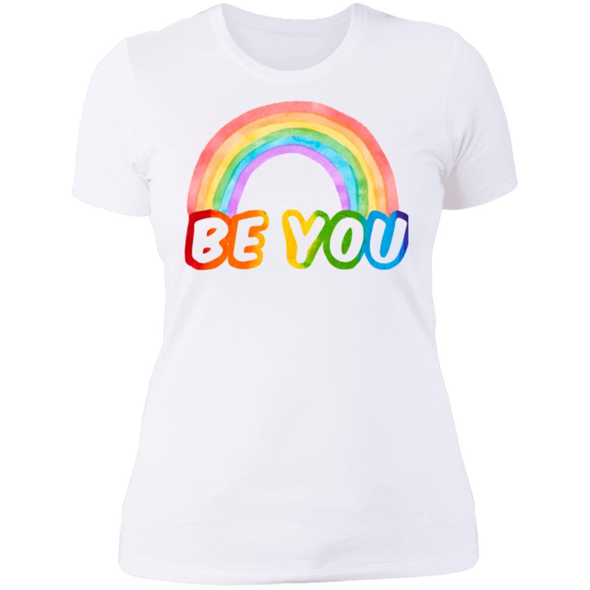 Be You Vibrant Rainbow Pride T shirt & Hoodie - PrideBooth
