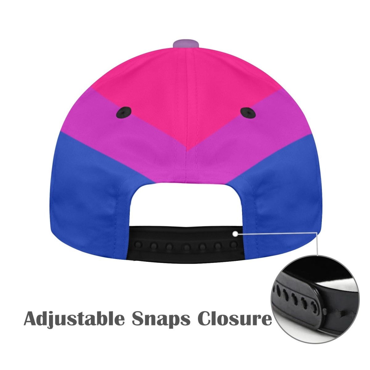 Bi Flag AOP cap All Over Print Dad Cap - PrideBooth