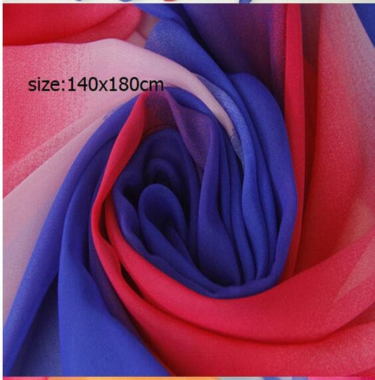 Bisexual Color Chiffon Scarf - PrideBooth