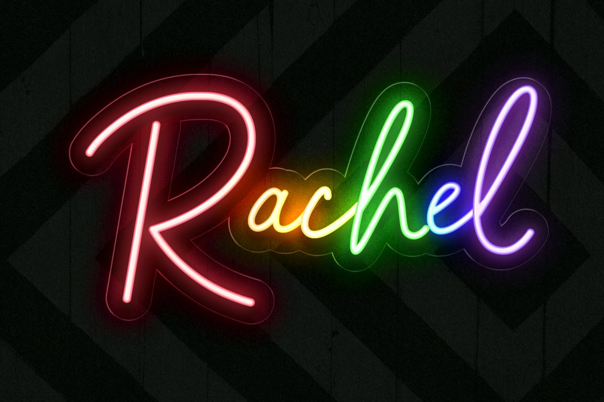 Custom Rainbow Name Neon Sign - Unique & Meaningful Gift - PrideBooth