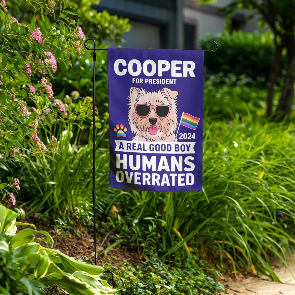 Funny Custom Garden Flag - PrideBooth