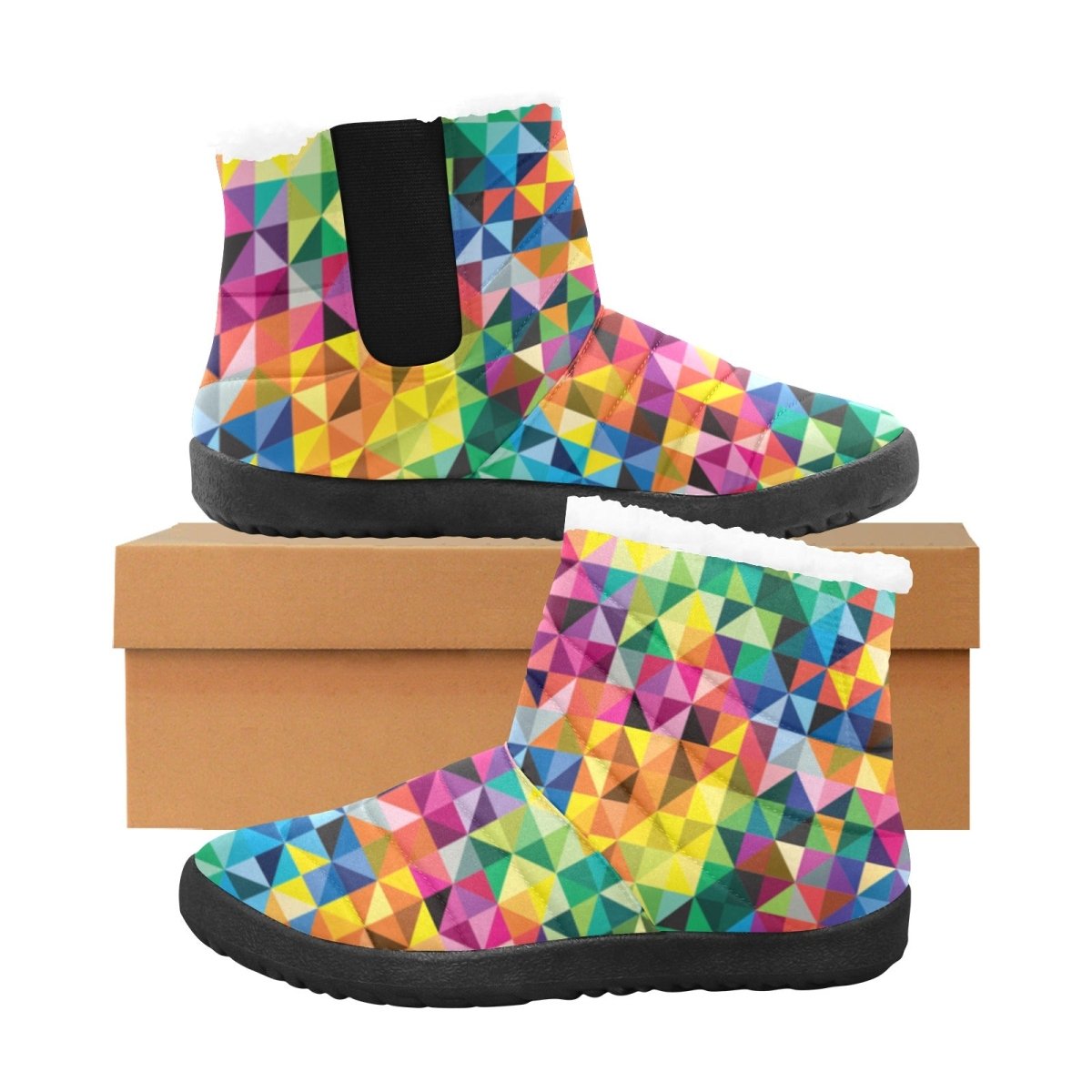 Gay Pride Vibrant Sneakers and Casual Shoes Design Women's Cotton-Padded Shoes - PrideBooth