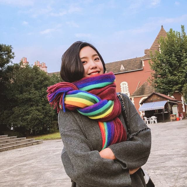 High Quality Rainbow Winter Scarf - PrideBooth