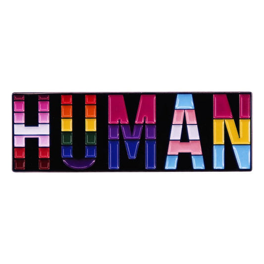 HUMAN Enamel pin - PrideBooth