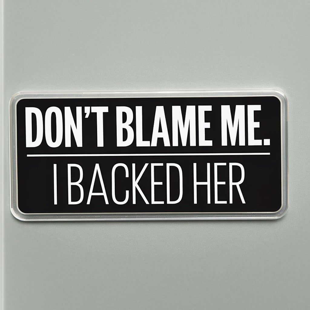 I Backed Her - Acrylic Pin - PrideBooth
