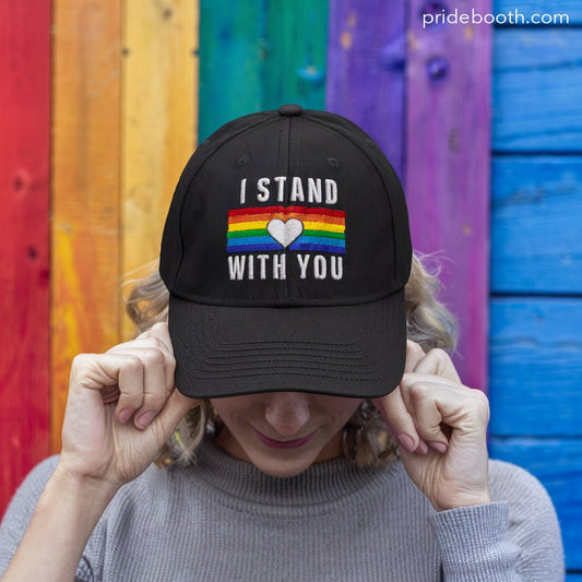 I Stand With You Pride Hat - PrideBooth
