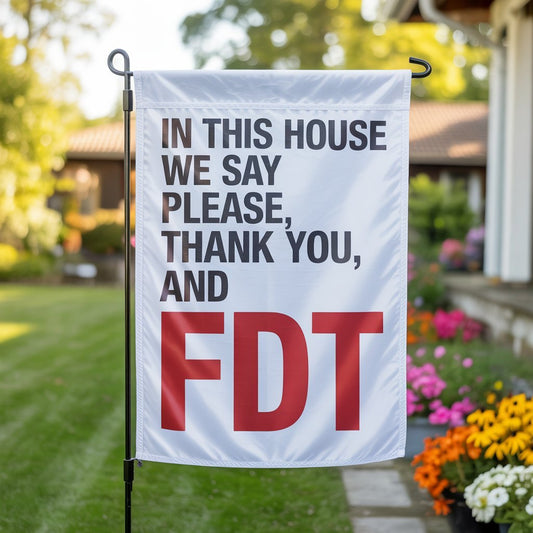 In this house - Garden Flag - PrideBooth