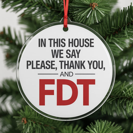 In this house we say - Christmas Ornament - PrideBooth
