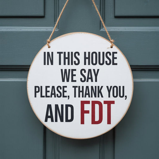 In this house we say - Door Sign - PrideBooth