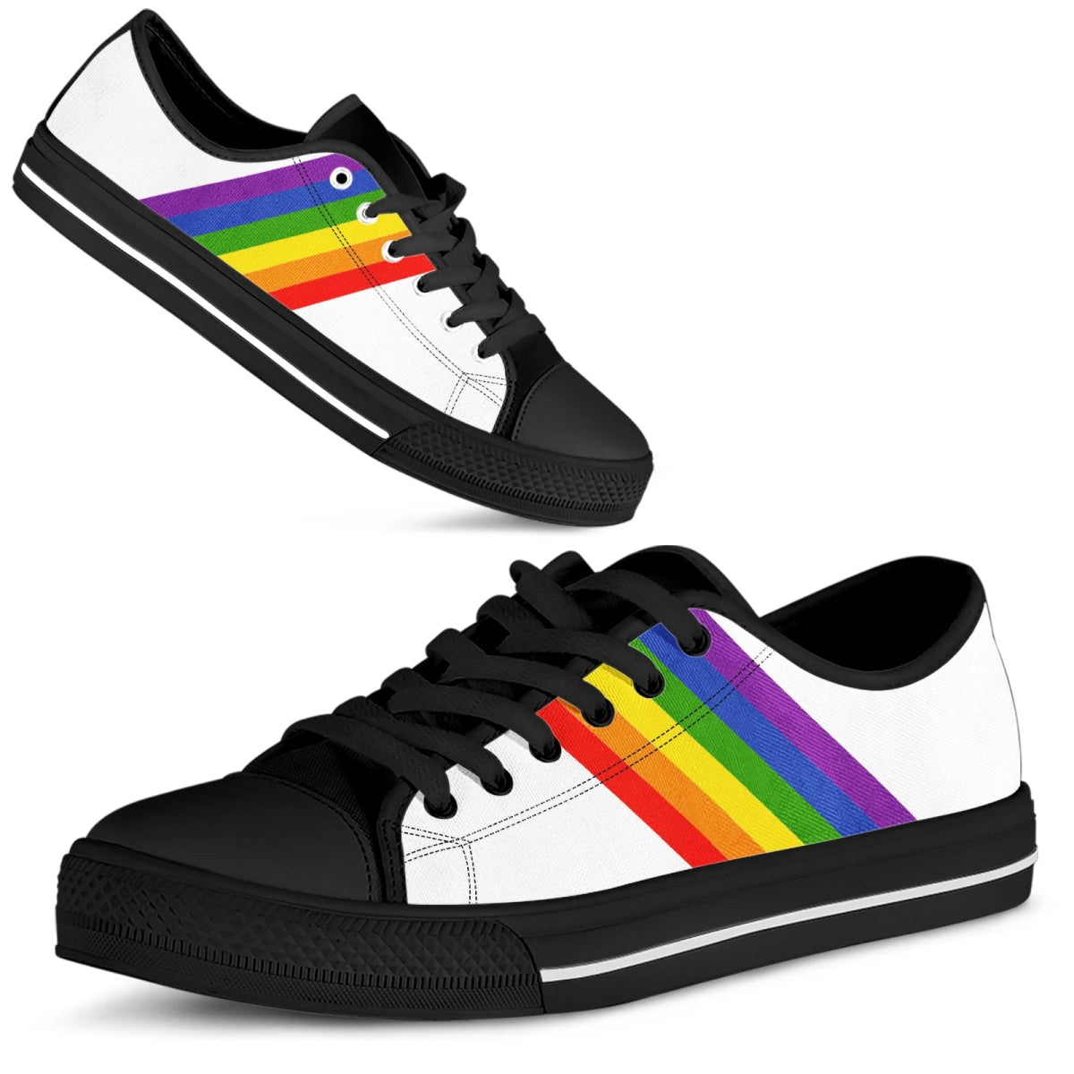 LGBT Pride Couple Canvas Shoes - PrideBooth