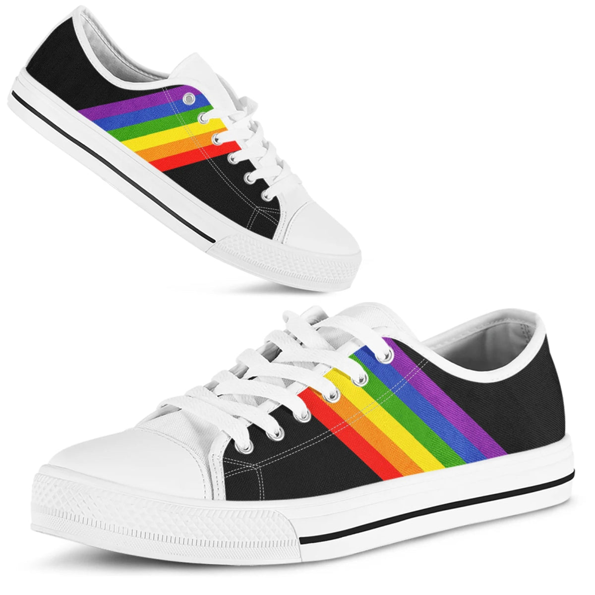 LGBT Pride Couple Canvas Shoes - PrideBooth