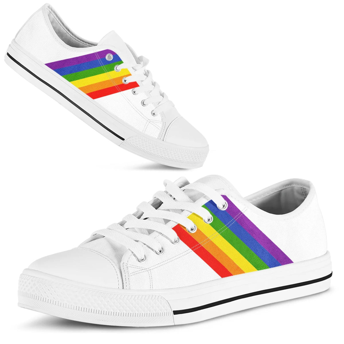 LGBT Pride Couple Canvas Shoes - PrideBooth