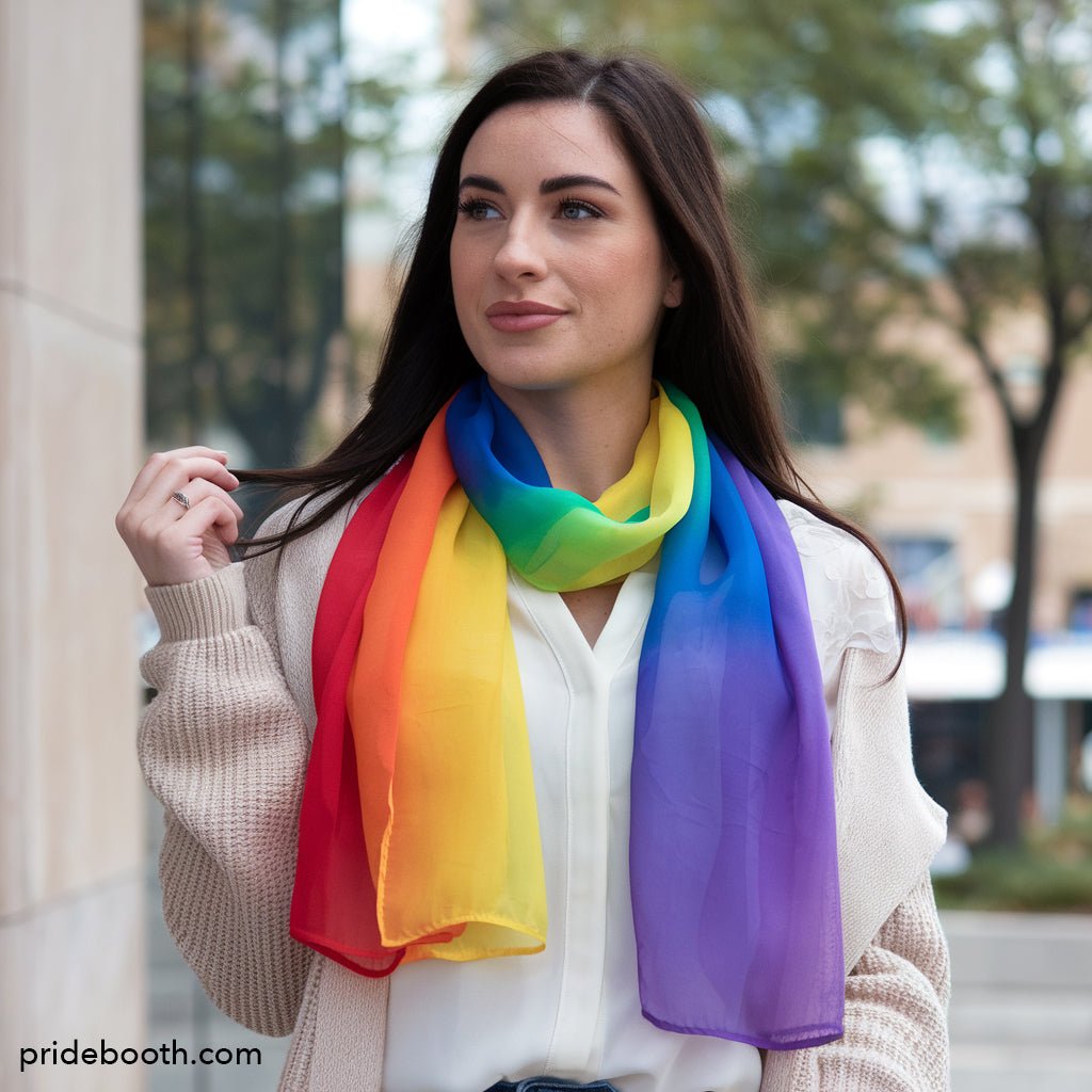 LGBT Pride Rainbow Scarf - PrideBooth