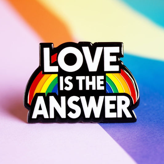 Love Is The Answer Pride Acrylic Pin - PrideBooth