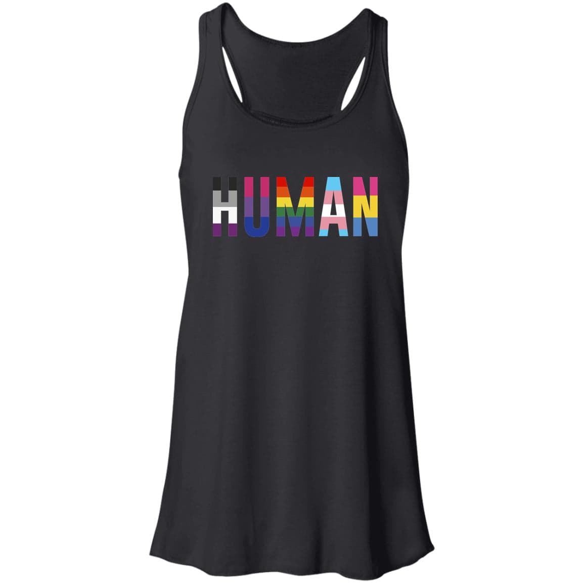 Meaningful "HUMAN" LGBT Pride Shirt - PrideBooth
