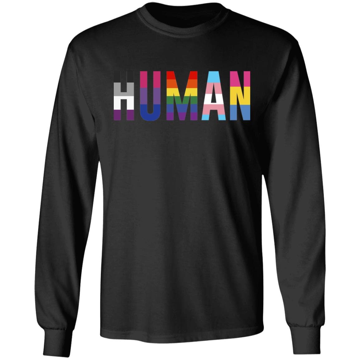 Meaningful "HUMAN" LGBT Pride Shirt - PrideBooth
