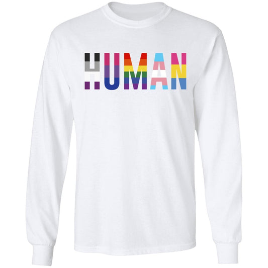 Meaningful "HUMAN" LGBT Pride Shirt - PrideBooth
