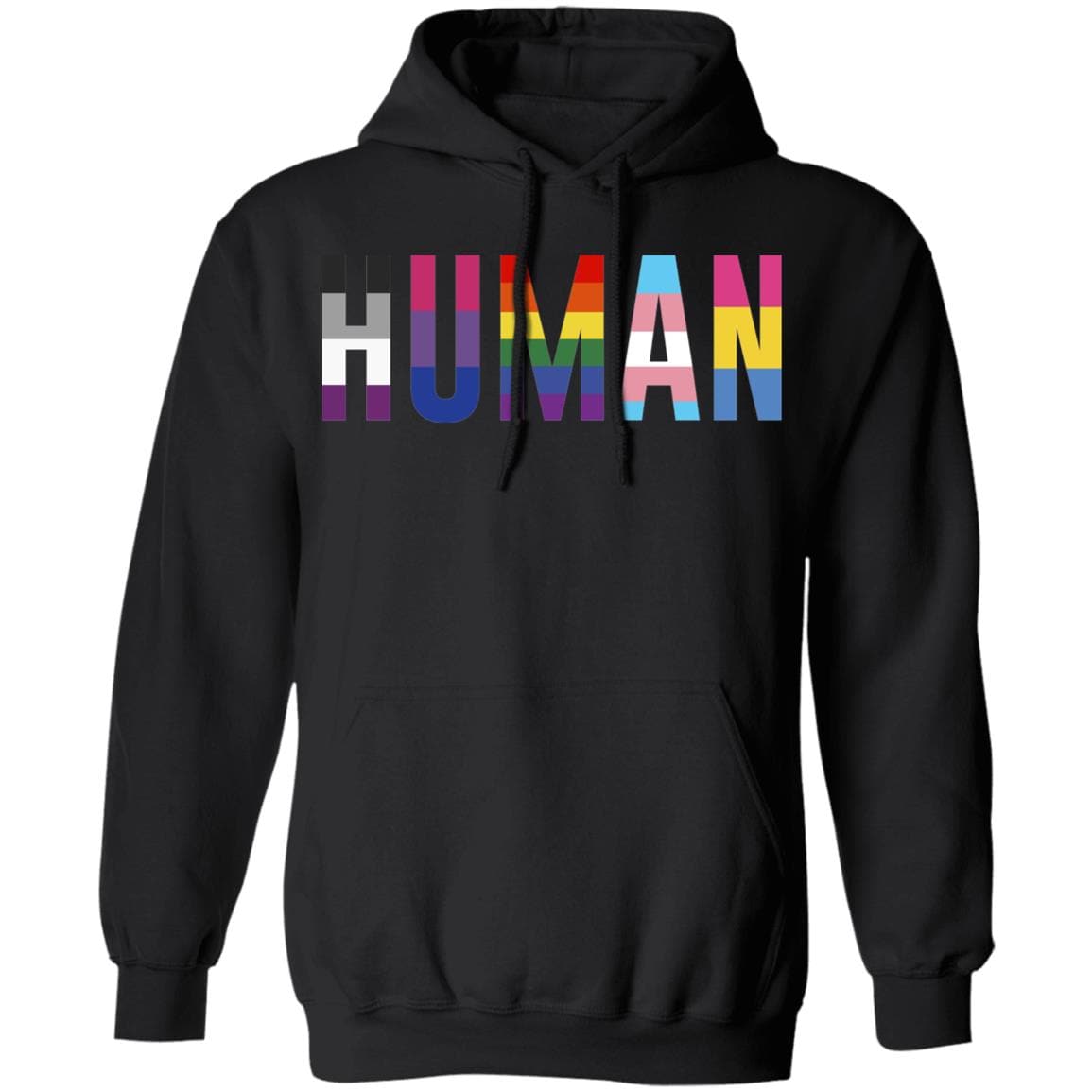 Meaningful "HUMAN" LGBT Pride Shirt - PrideBooth