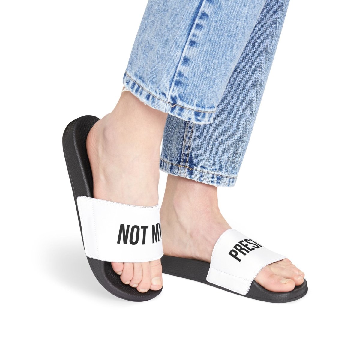 Not My President - Women's Removable - Strap Sandals - PrideBooth