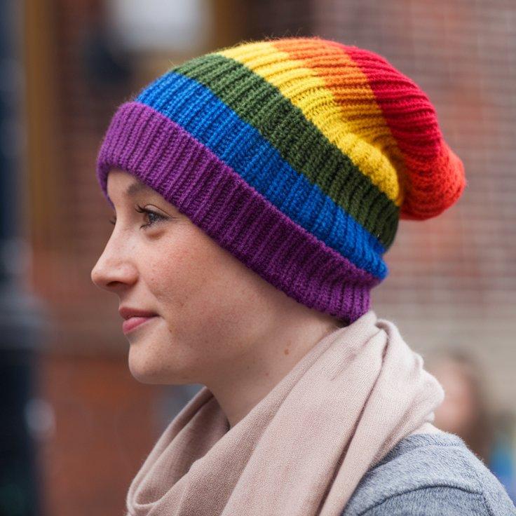 Premium LGBT Pride Beanie – Rainbow Colors - PrideBooth
