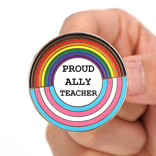 Proud Ally Teacher - Ally Pin - PrideBooth