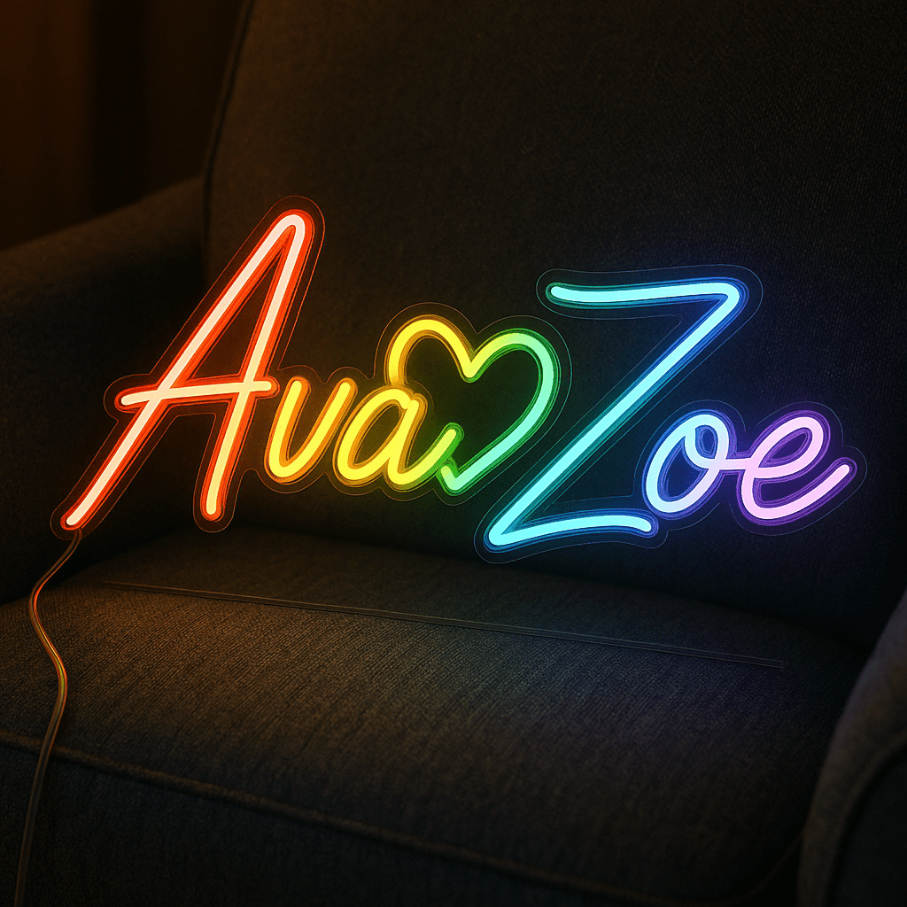 Rainbow Custom Text Neon Sign - PrideBooth