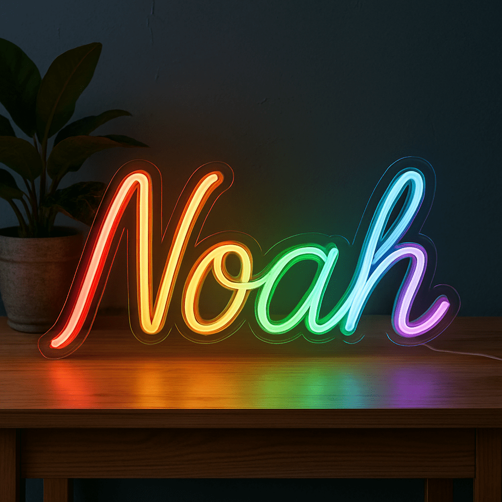 Rainbow Custom Text Neon Sign - PrideBooth