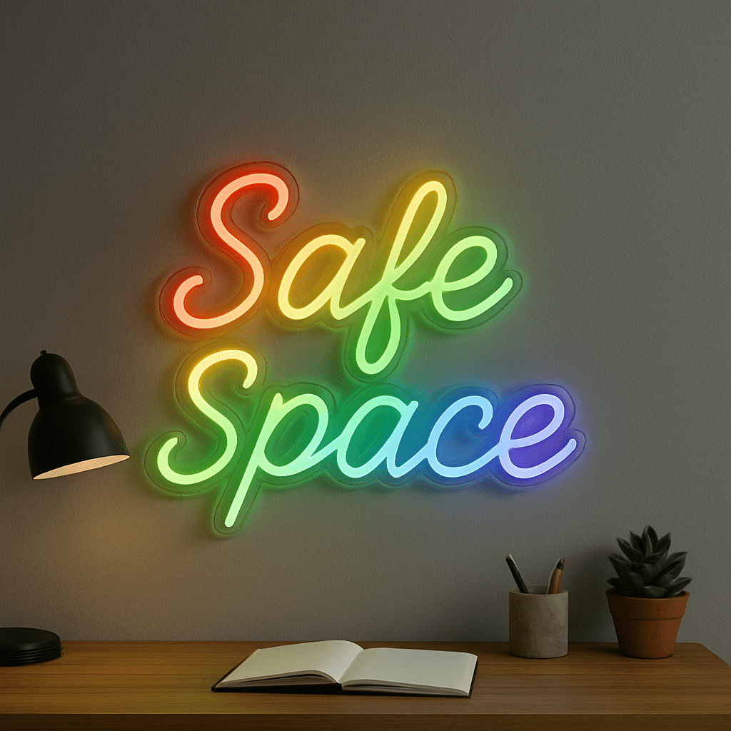 Rainbow Custom Text Neon Sign - PrideBooth
