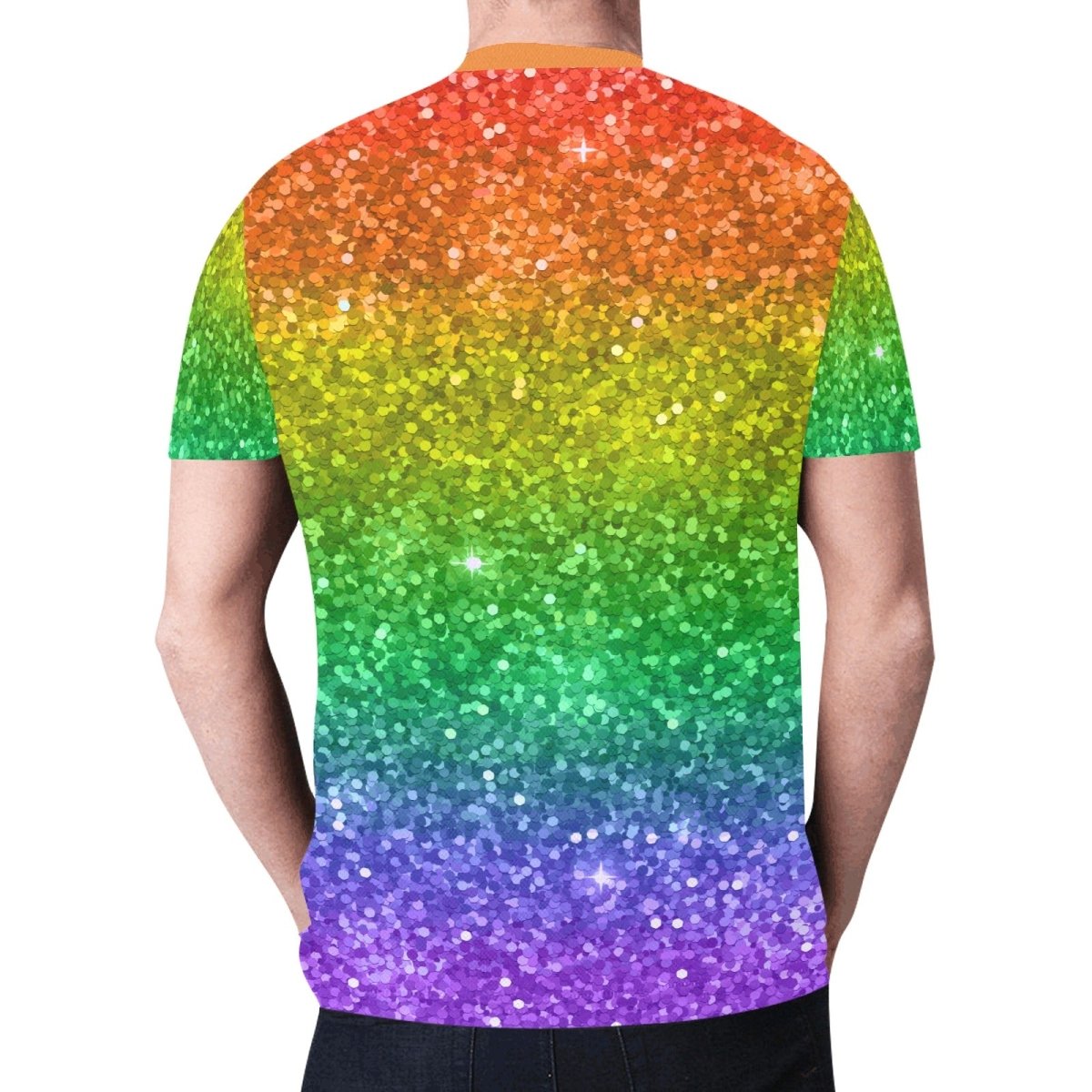 Rainbow Glitter All Over Print T-shirt - PrideBooth