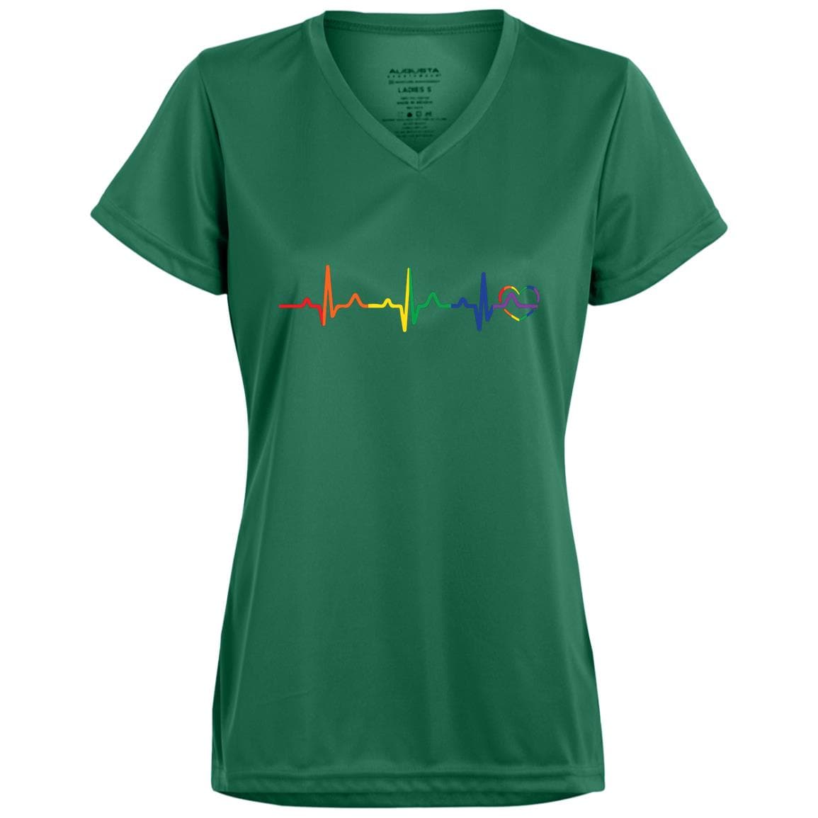 Rainbow Heartbeat Gay Pride T Shirt, Hoodie, Tank - PrideBooth