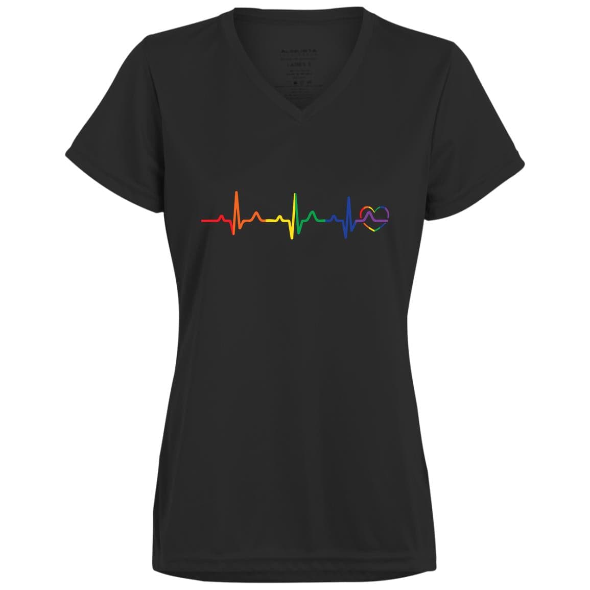 Rainbow Heartbeat Gay Pride T Shirt, Hoodie, Tank - PrideBooth