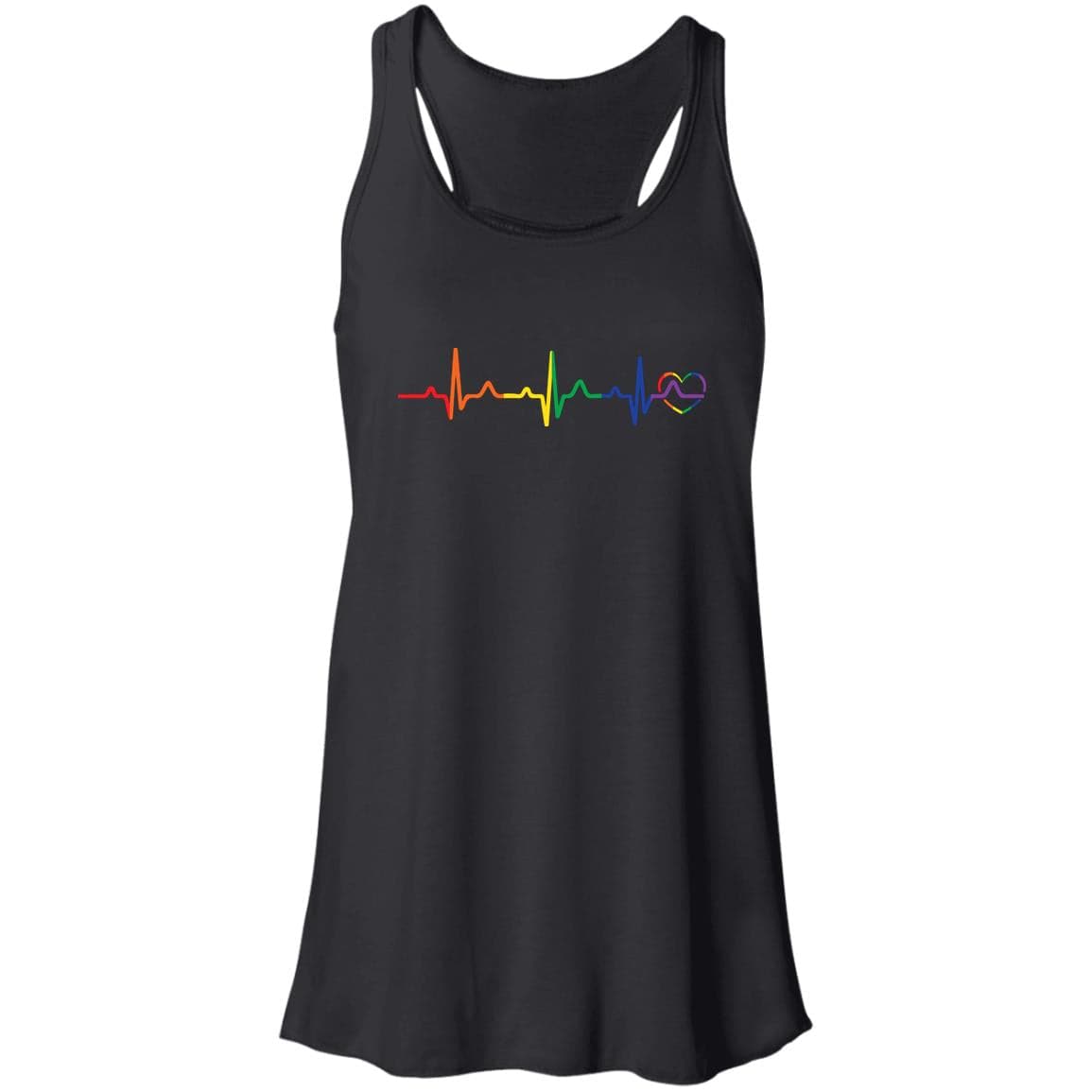 Rainbow Heartbeat Gay Pride T Shirt, Hoodie, Tank - PrideBooth