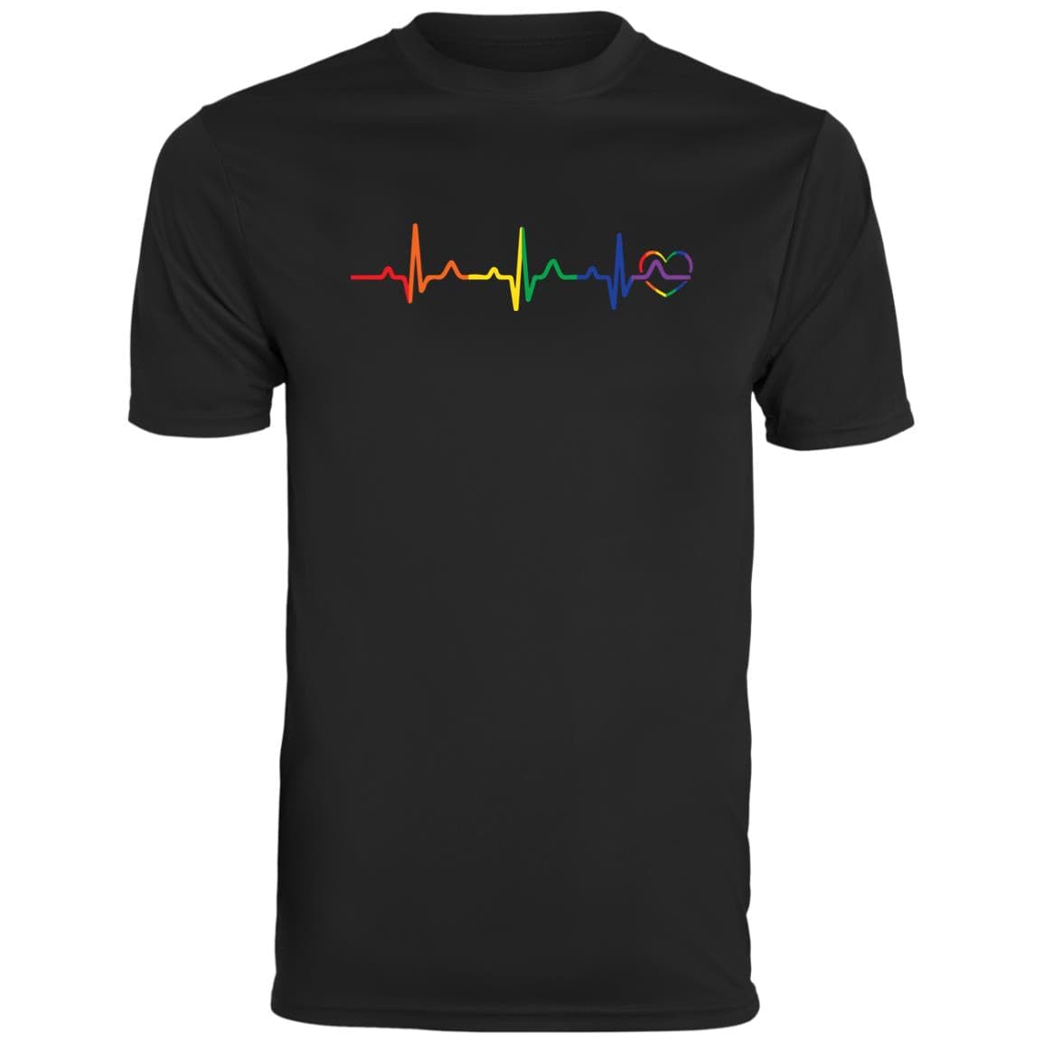 Rainbow Heartbeat Gay Pride T Shirt, Hoodie, Tank - PrideBooth