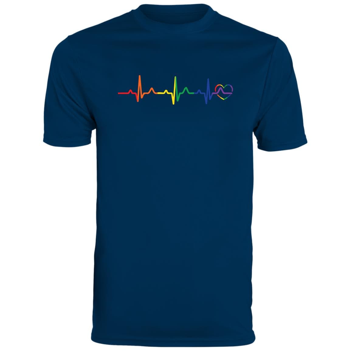 Rainbow Heartbeat Gay Pride T Shirt, Hoodie, Tank - PrideBooth