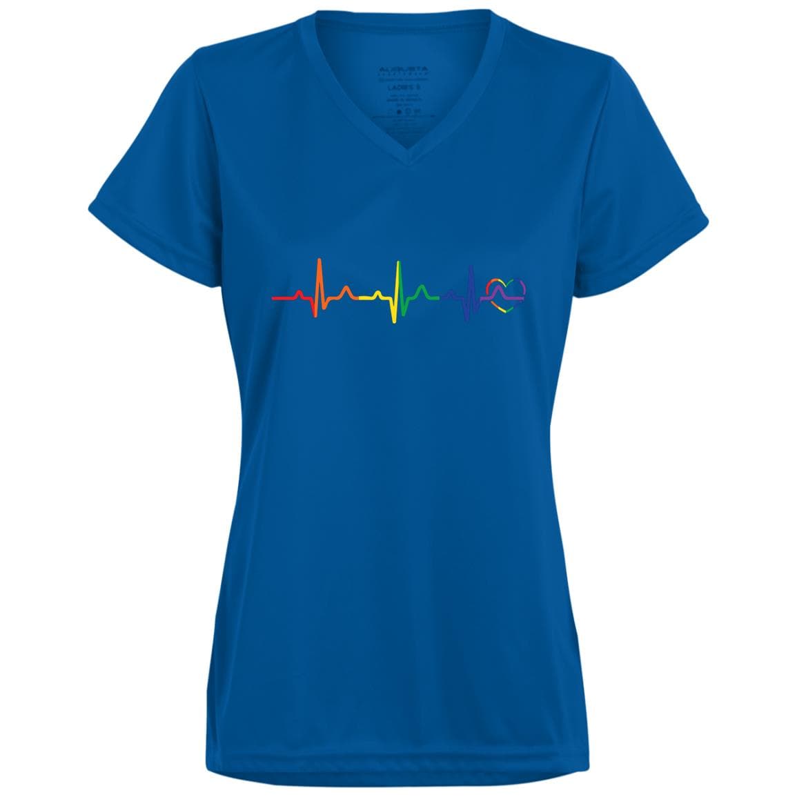 Rainbow Heartbeat Gay Pride T Shirt, Hoodie, Tank - PrideBooth