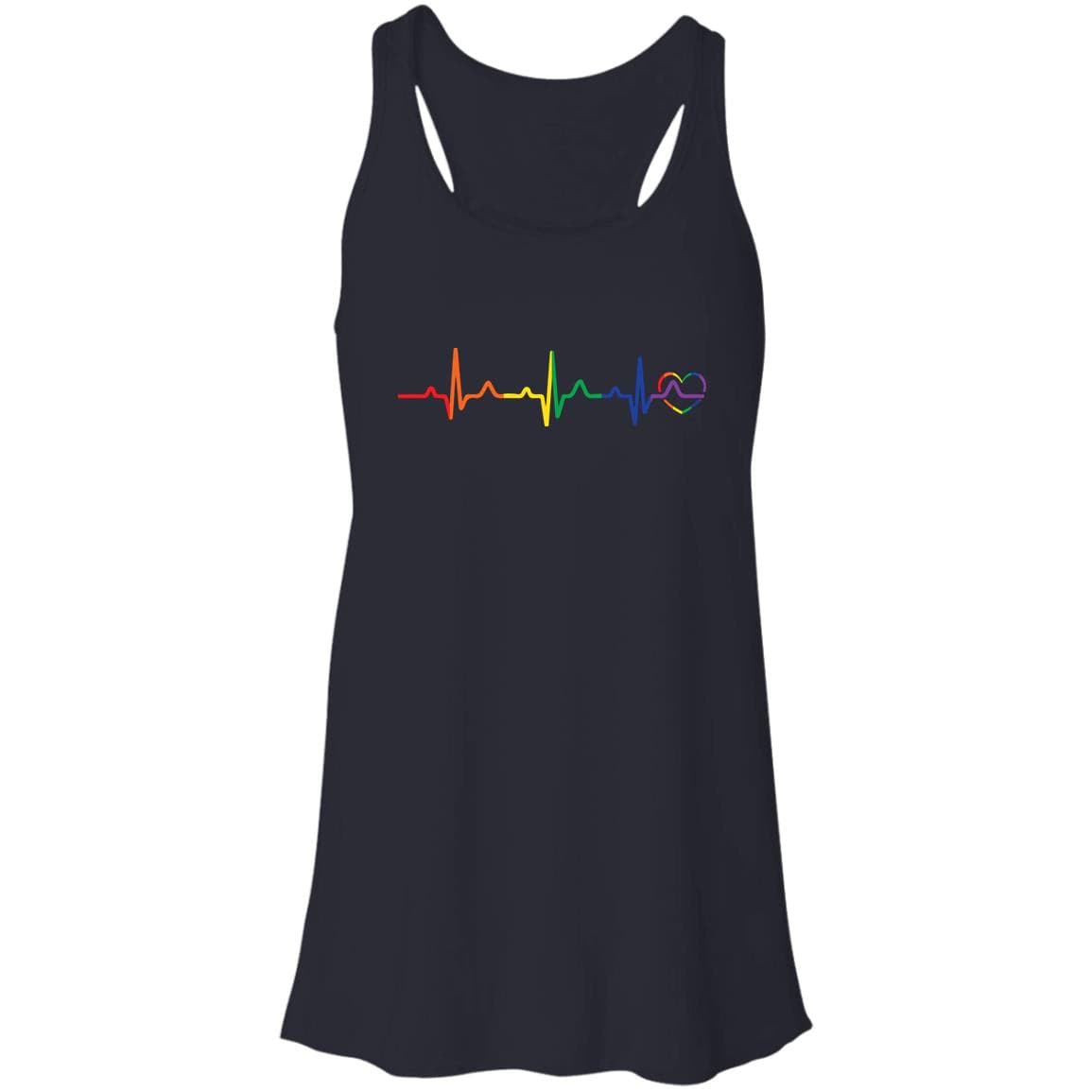 Rainbow Heartbeat Gay Pride T Shirt, Hoodie, Tank - PrideBooth