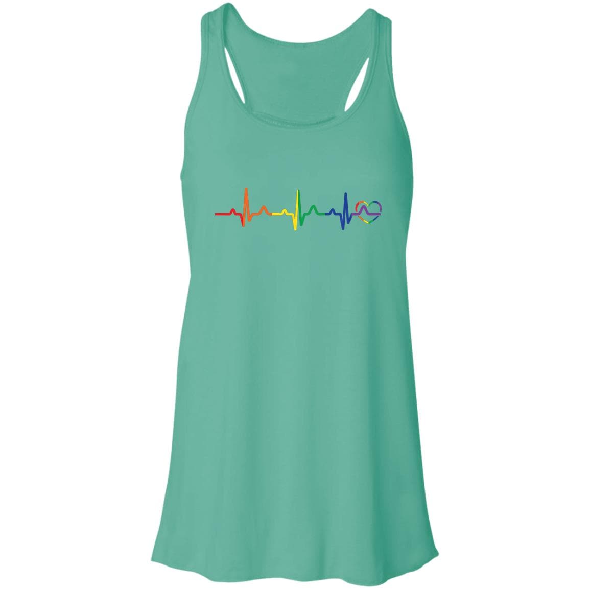 Rainbow Heartbeat Gay Pride T Shirt, Hoodie, Tank - PrideBooth