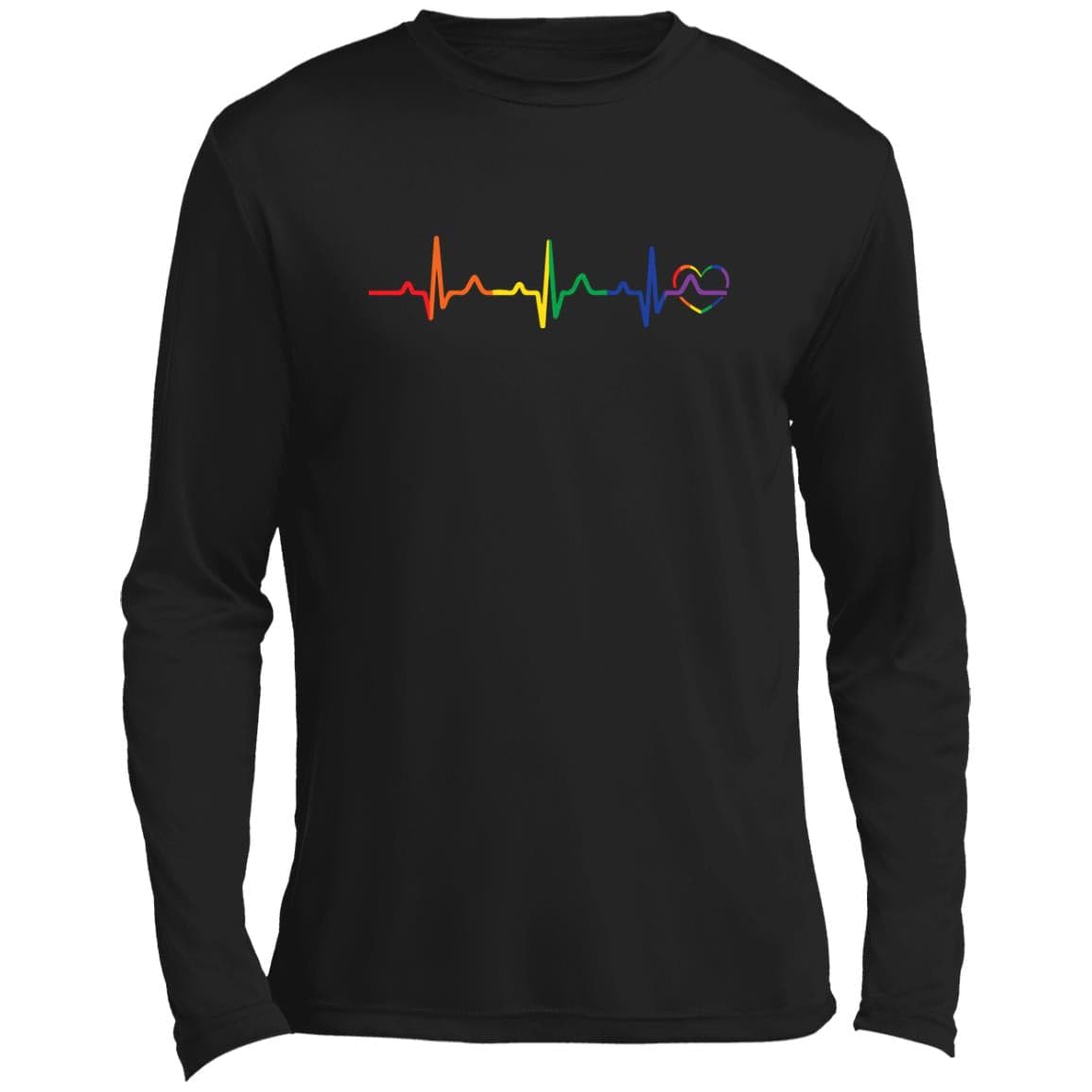 Rainbow Heartbeat Gay Pride T Shirt, Hoodie, Tank - PrideBooth