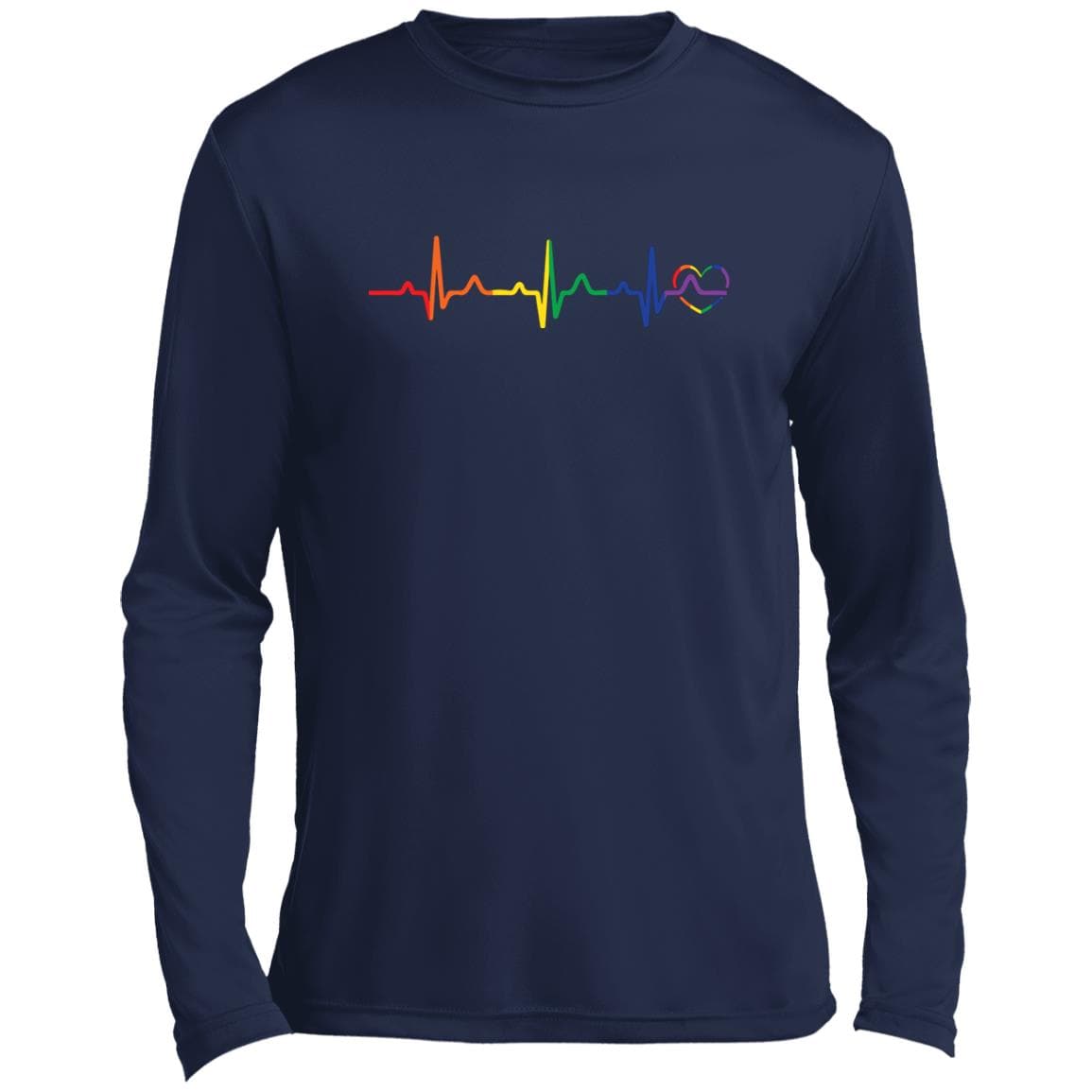 Rainbow Heartbeat Gay Pride T Shirt, Hoodie, Tank - PrideBooth