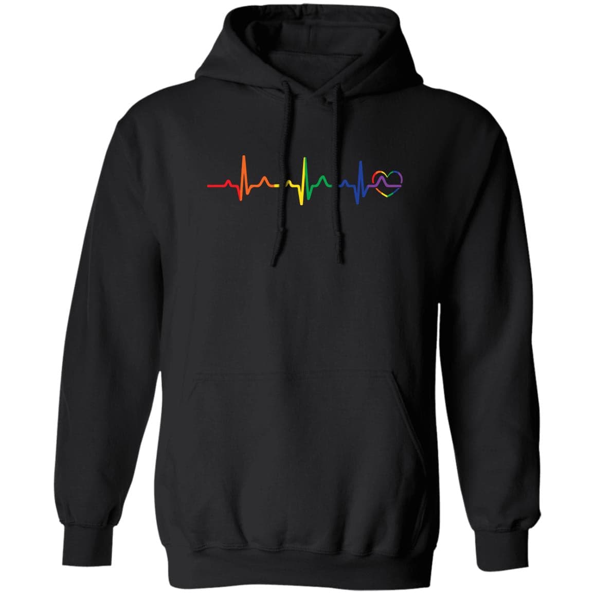 Rainbow Heartbeat Gay Pride T Shirt, Hoodie, Tank - PrideBooth