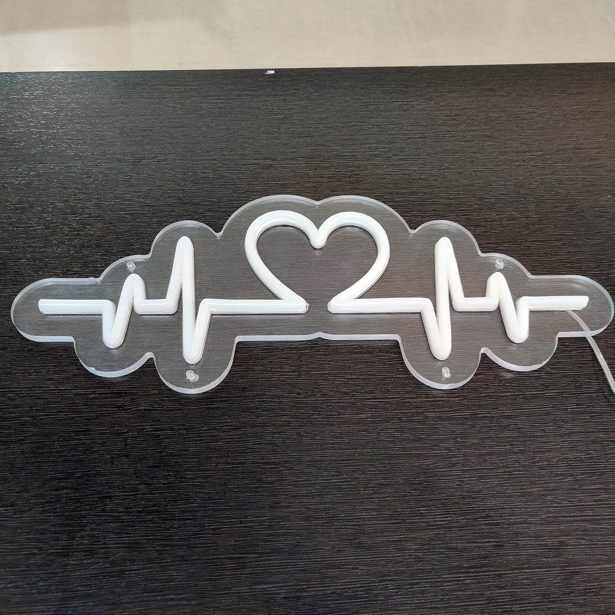 Rainbow Heartbeat LED Neon Sign - USB Powered - PrideBooth