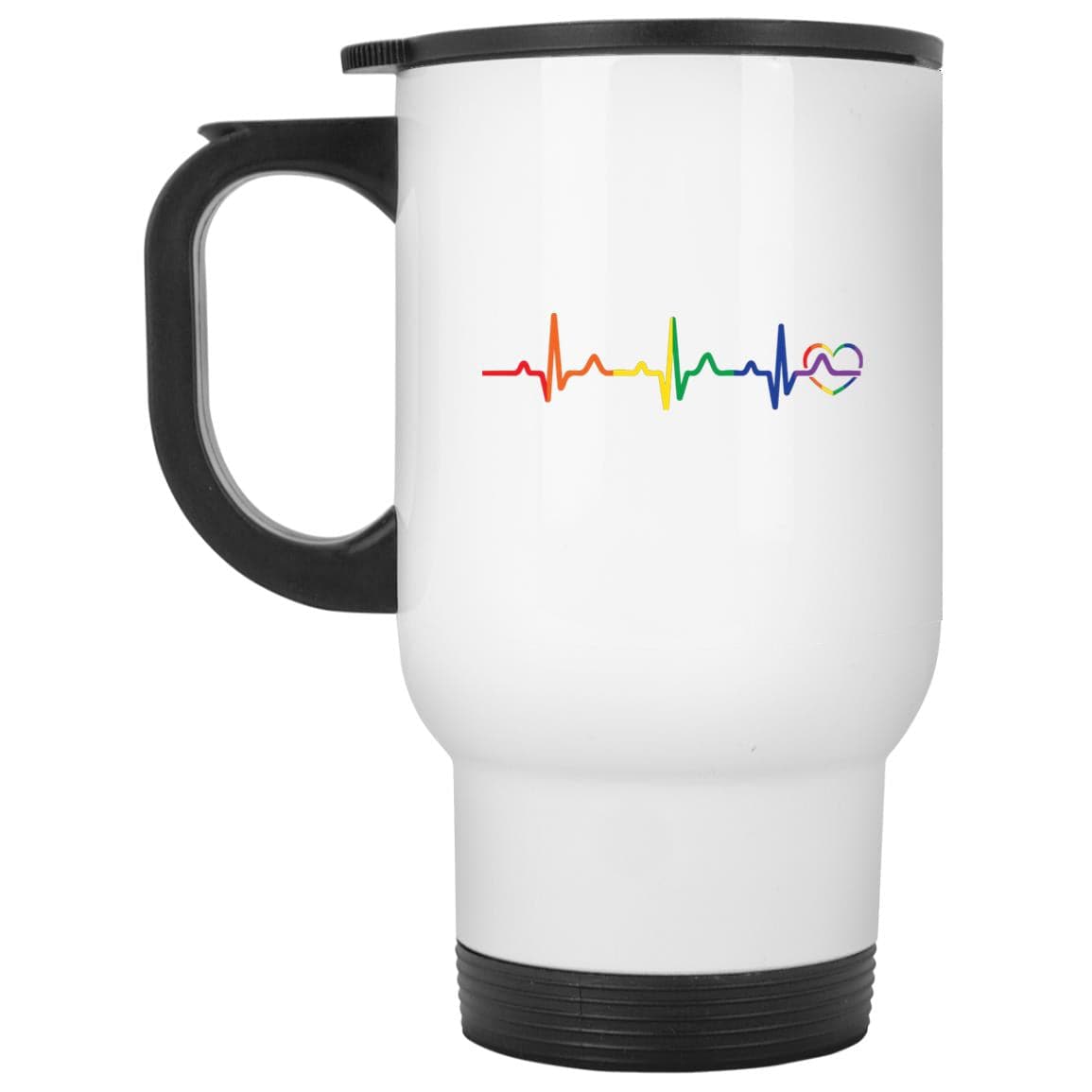 Rainbow Heartbeat Mug - PrideBooth