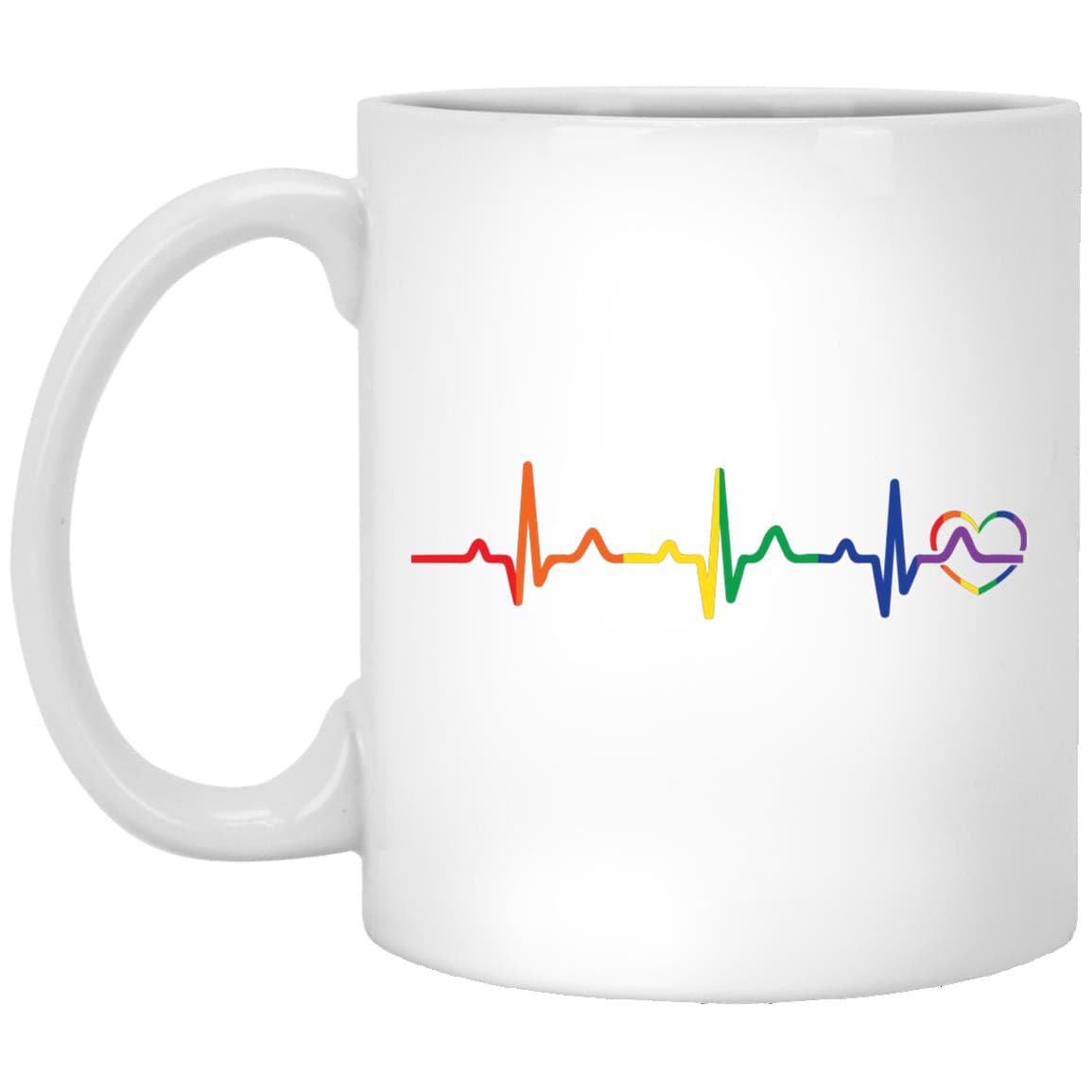 Rainbow Heartbeat Mug - PrideBooth