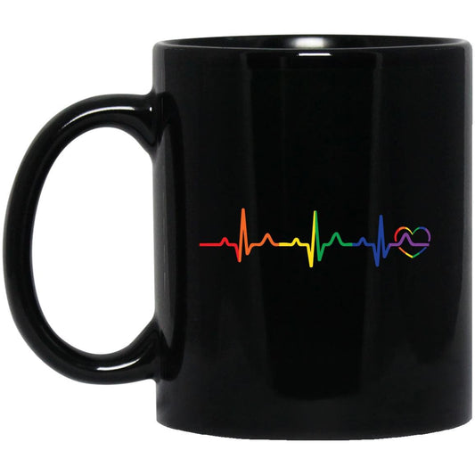 Rainbow Heartbeat Mug - PrideBooth