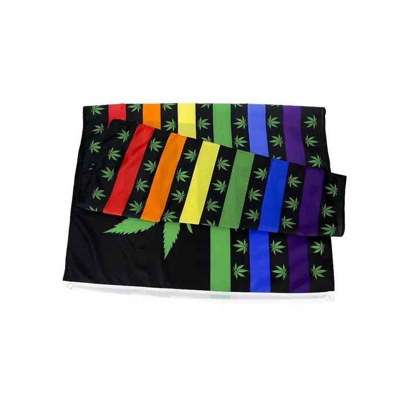 Rainbow Marijuana USA Stars Gay Pride Flag - PrideBooth