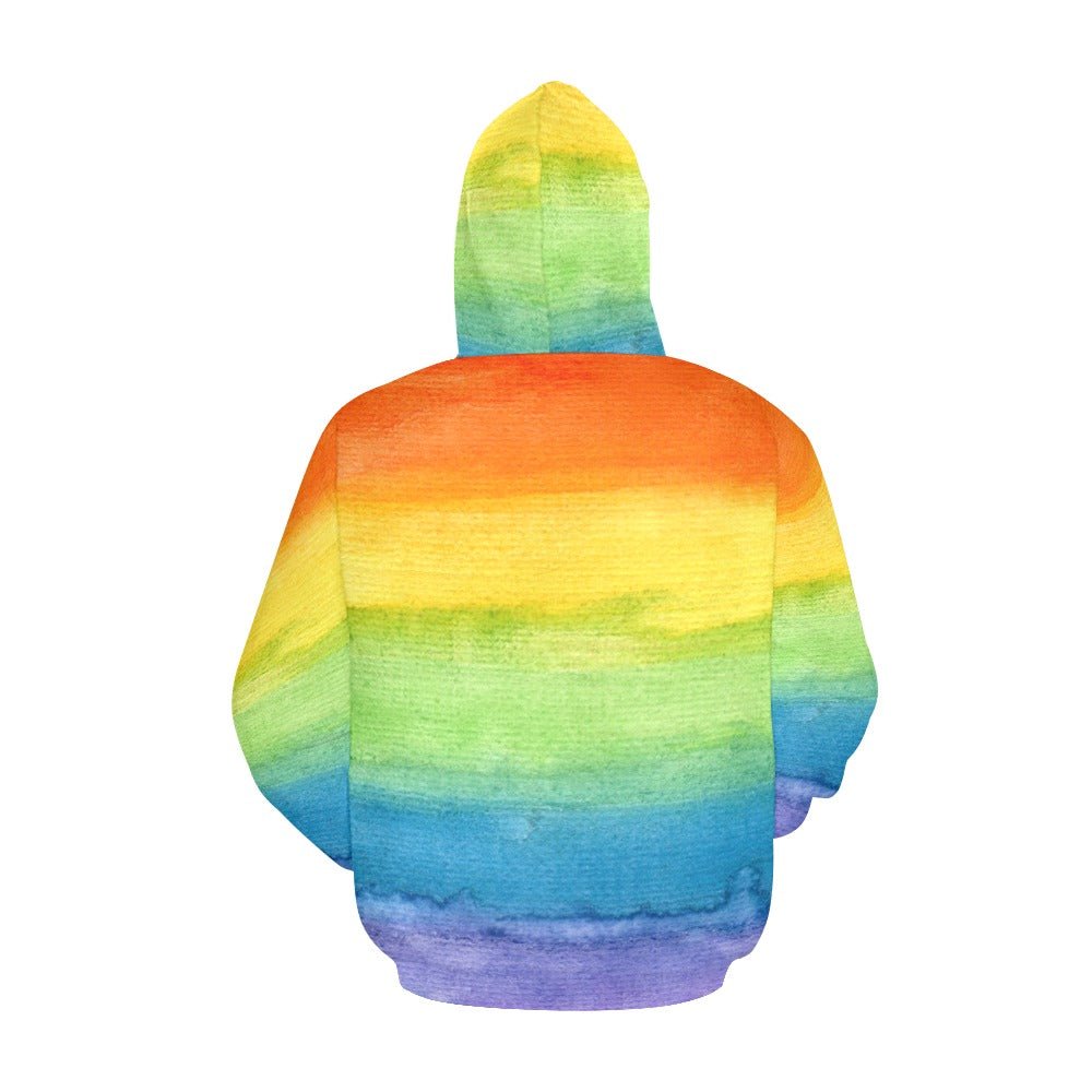 Rainbow Pride All Over Print Hoodie for Men (USA Size) - PrideBooth